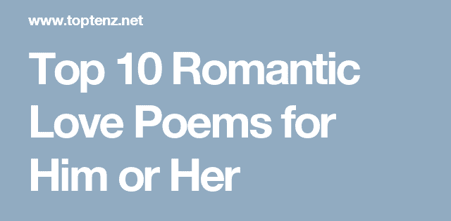 romantic love poems for him